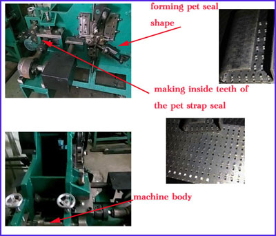 PET strapping serrated seal clips machine for 5/8" (16mm) 